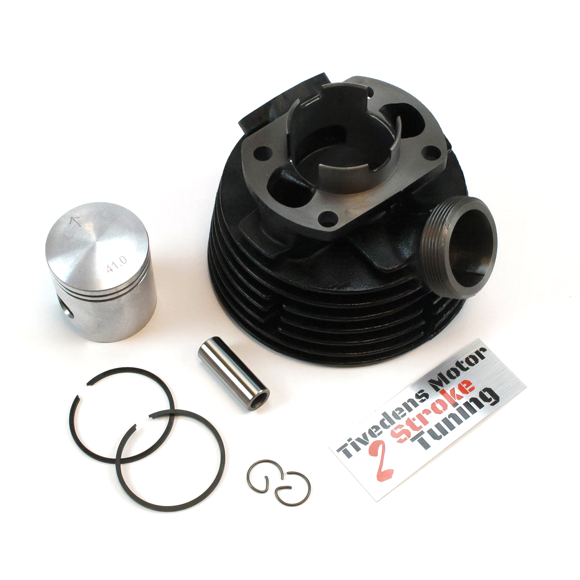 Cylindersæt Sachs 41mm S3 - Portet og bearbejdet af Tiveden motor, 7,3 hk - 2