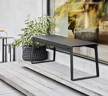 Bänk utomhus Copenhagen grå Cane-line
