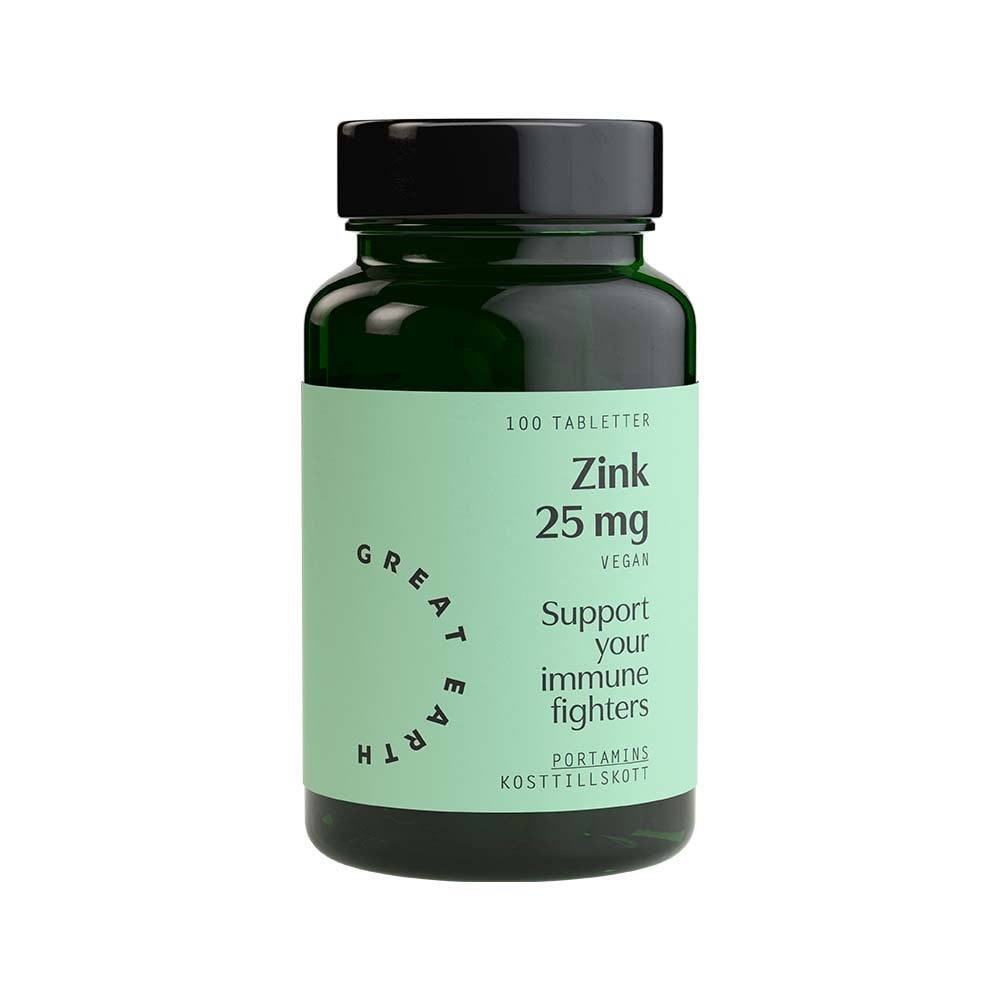 Zink 25mg 100 t Great Earth