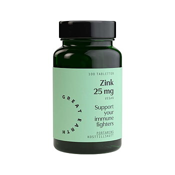 Zink 25mg 100 t Great Earth