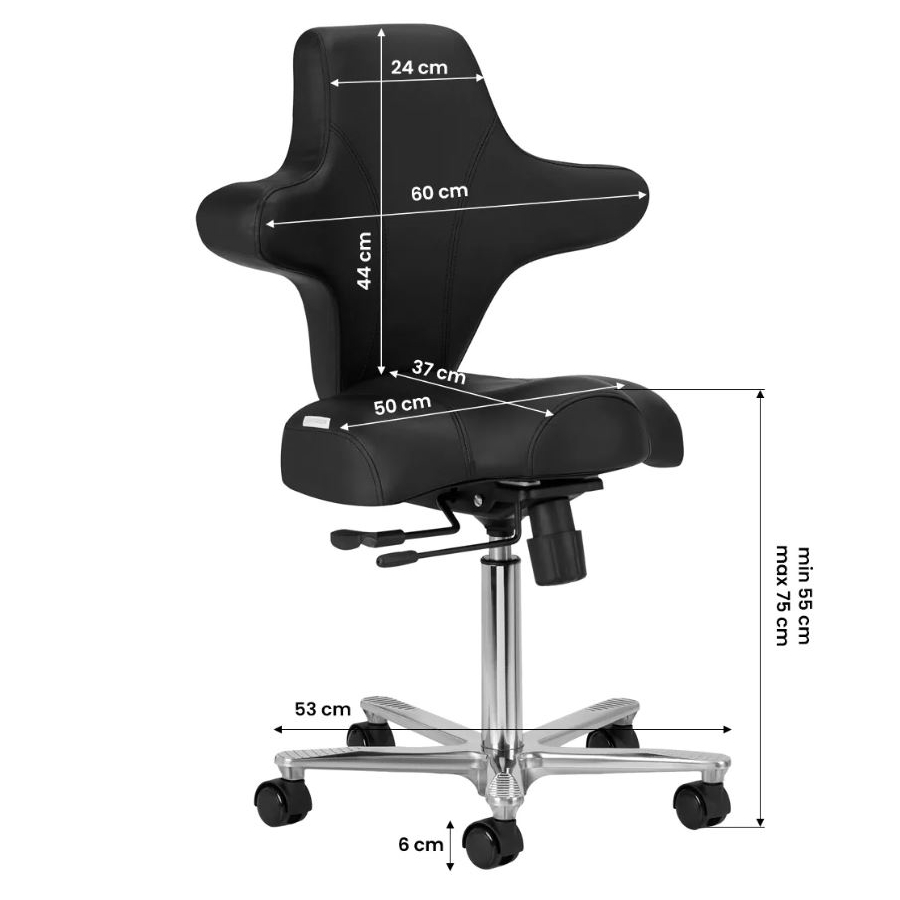 Plus ergonomisk kontorsstol, svart - 2