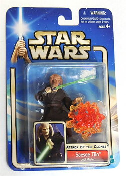 Star Wars Attack of the Clones Saesee Tiin Jedi Master Action Figure