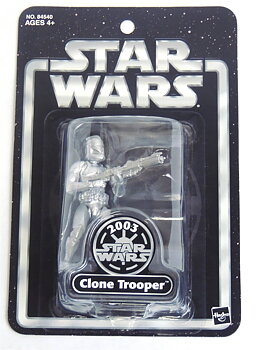Star Wars Clone Trooper Silver 2003 Promotional Action Figure﻿