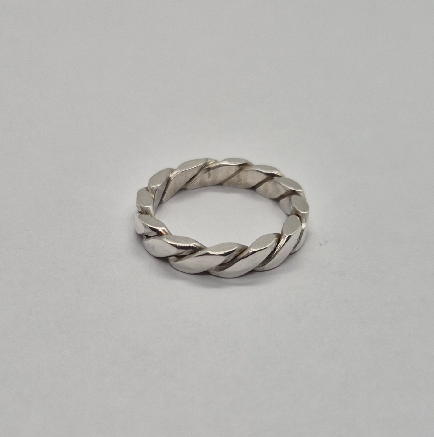 Flätad silverring - 925 Sterling Silver
