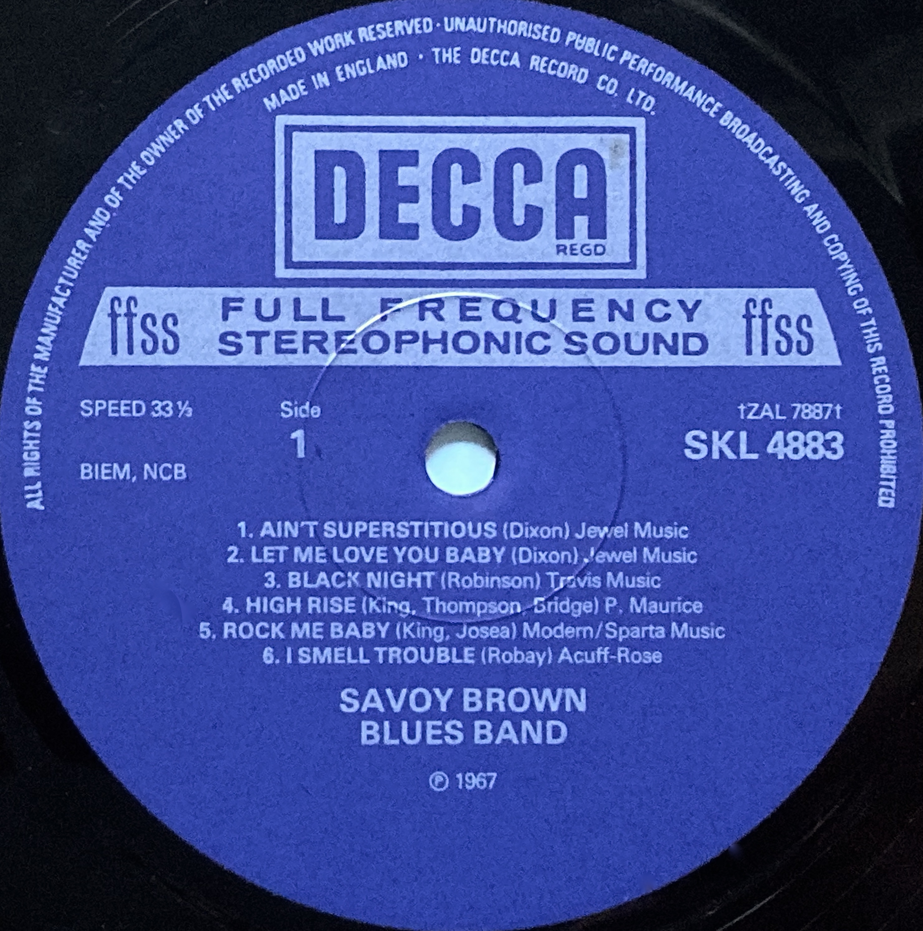 SAVOY BROWN BLUES BAND - Shake down UK P 1967 - 4