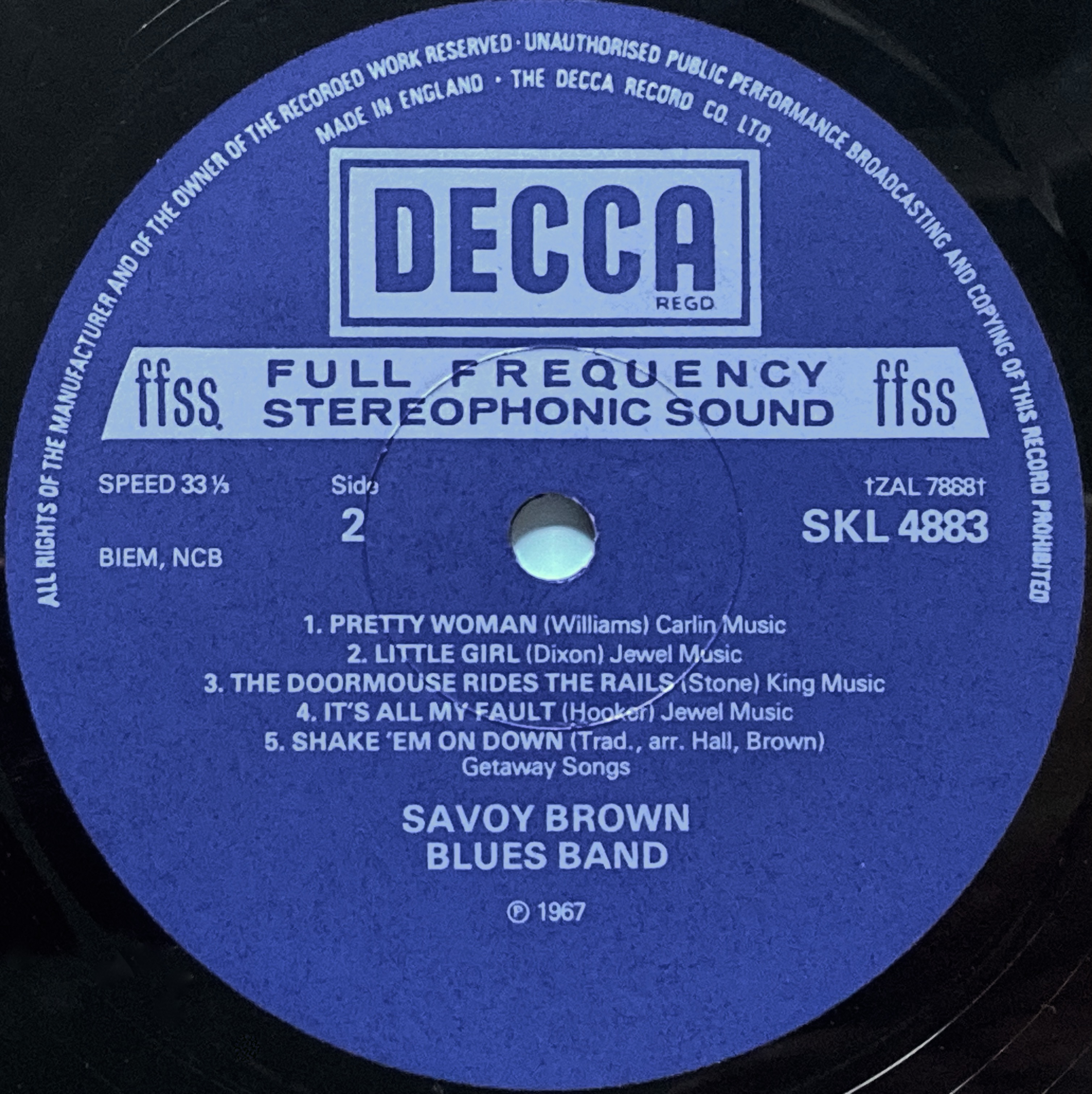 SAVOY BROWN BLUES BAND - Shake down UK P 1967 - 5