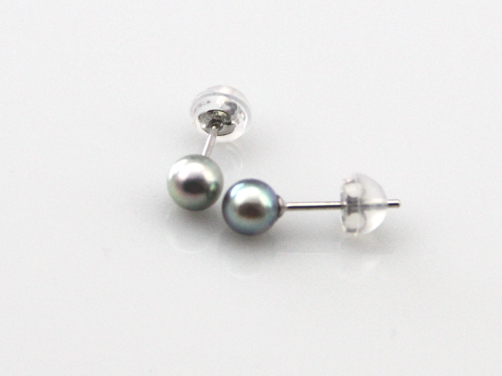 Kleine Akoya-Perlenohrringe in Weißgold 4.5–5 mm - 3