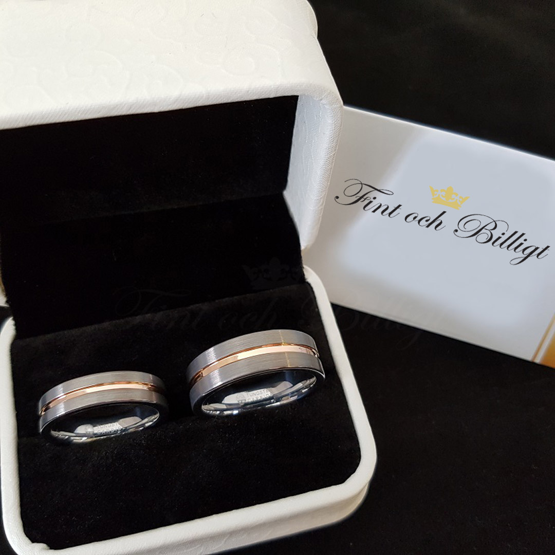 Ring - Rosépath - Tungstensring Matt Finish 18k Roséguldinlägg - 2