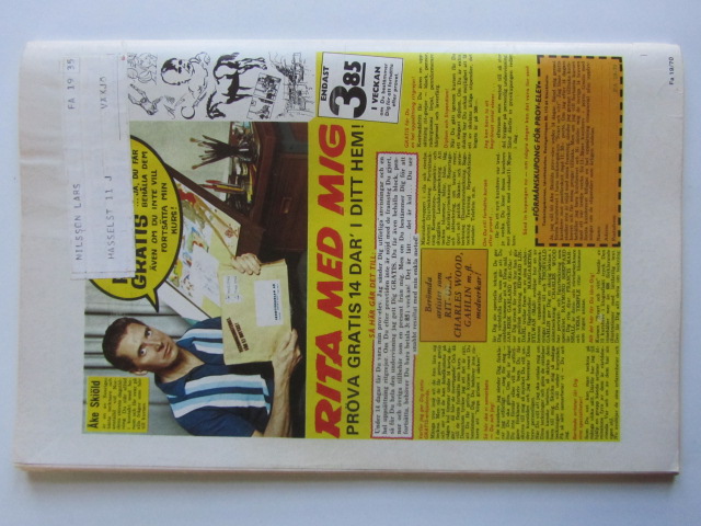 Fantomen 1970 19 Vg+ - 2