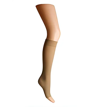Polvikorkuiset sukat, 22-27 mmHg, avoin kärki