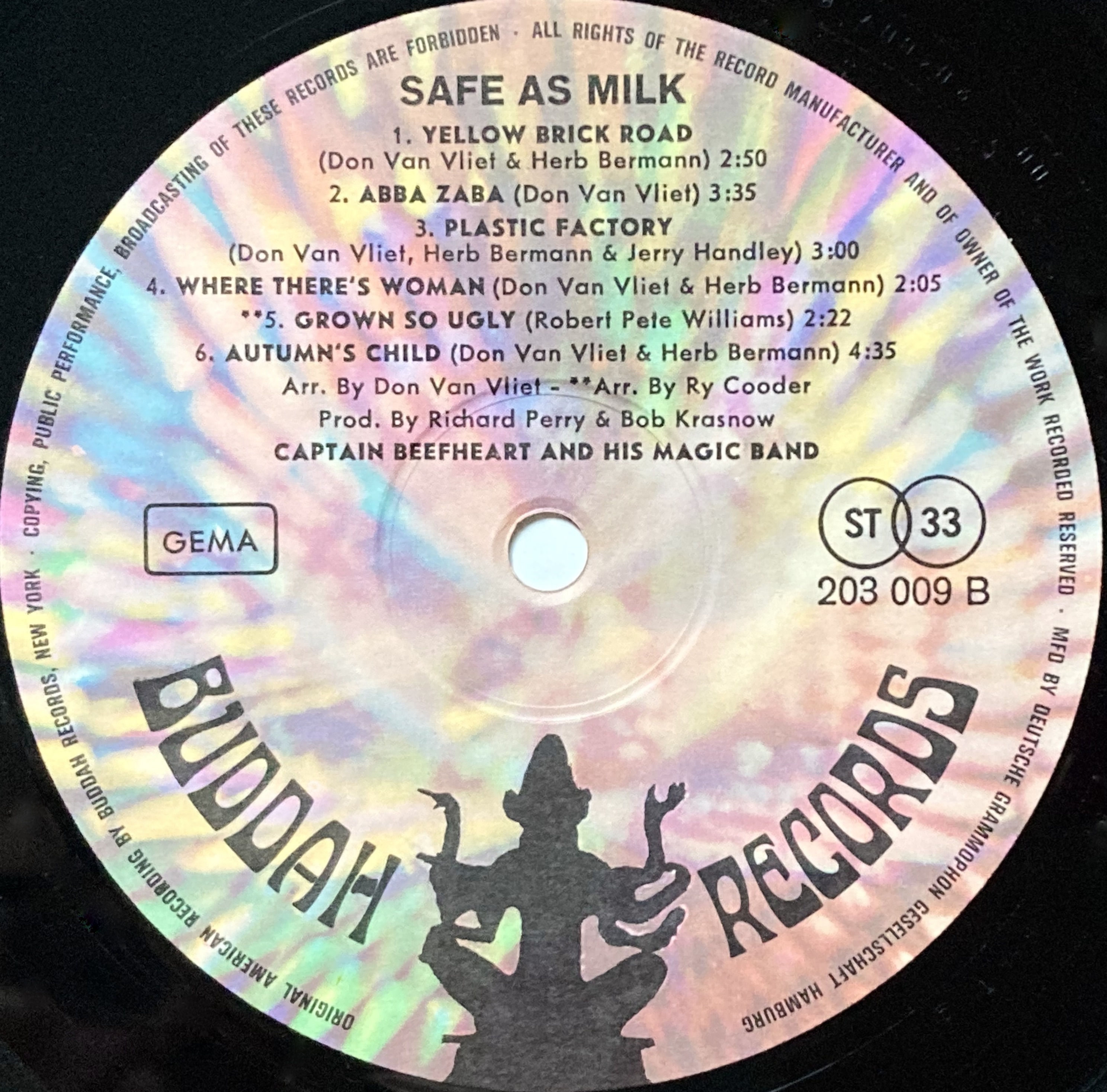 CAPTAIN BEEFHEART - Safe as milk - Ger-orig LP 1968 - 3