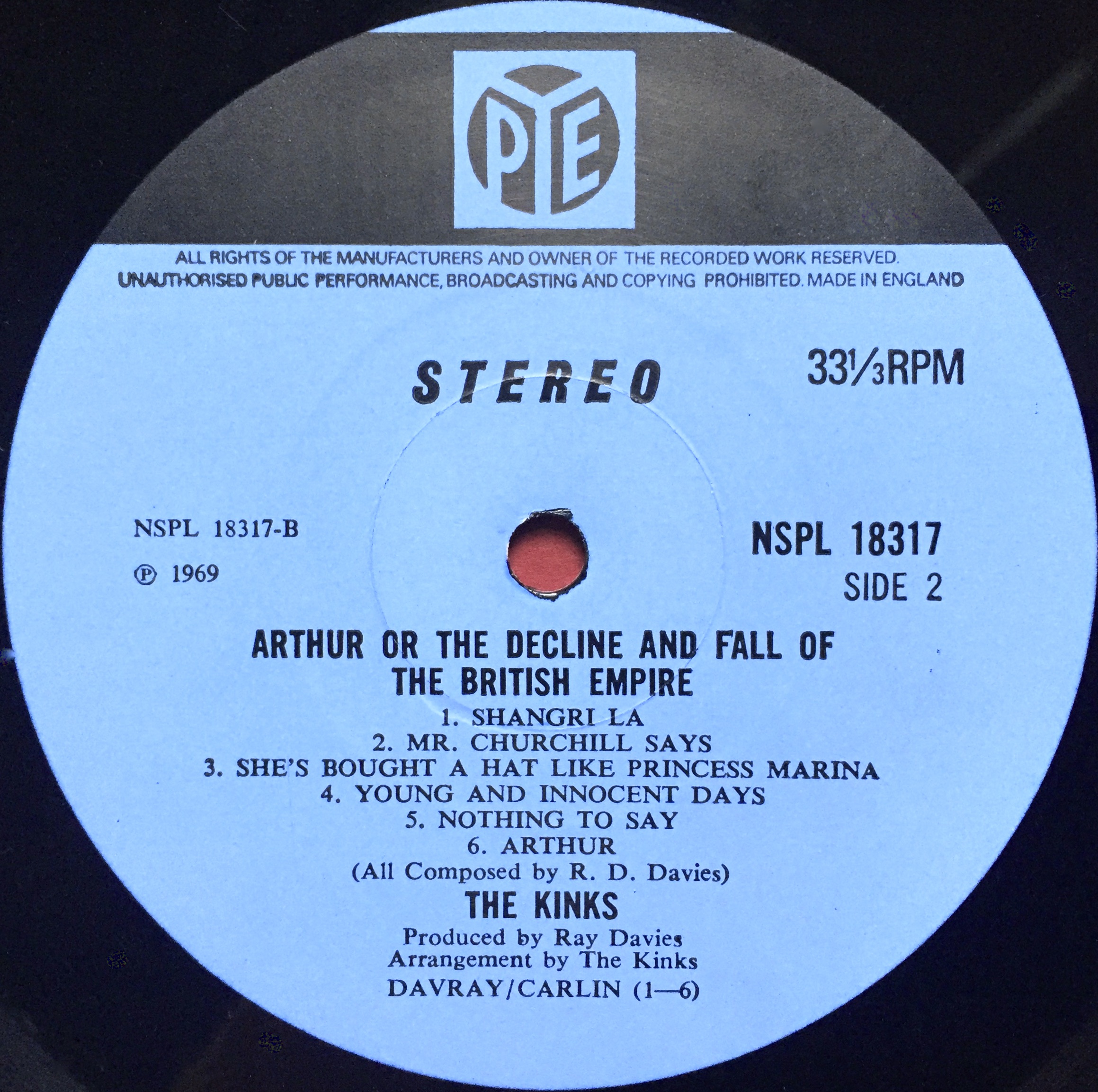 KINKS - Arthur Or The Decline And Fall.. UK-orig LP 1969 - 5