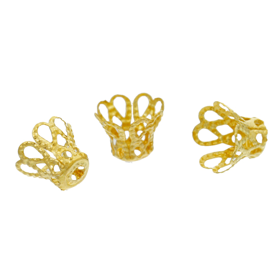 Pearl hats, Filligre 9mm, Gold - 2