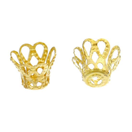 Pearl hats, Filligre 9mm, Gold