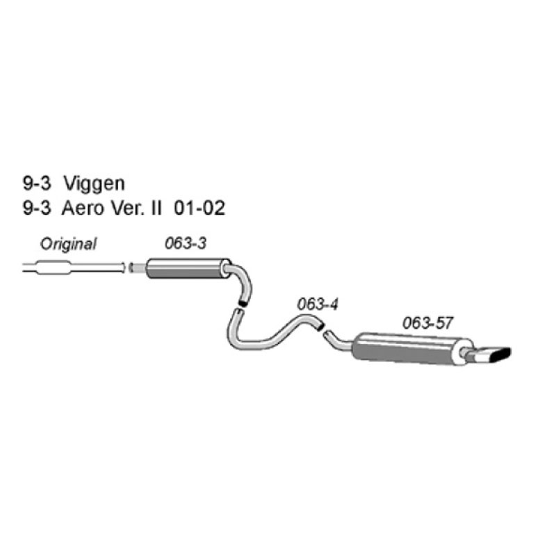 2,5" Sportavgassystem halvsats - 3