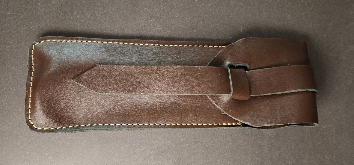 Handsmidda Medeltida bestick Set av 4st med Fodral i Läder - 3