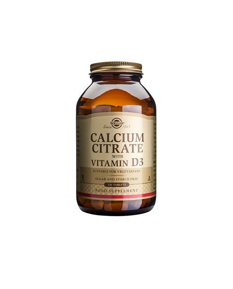 Calcium Citrat m. Dvit. 1000mg/600ie 240tab. Solgar