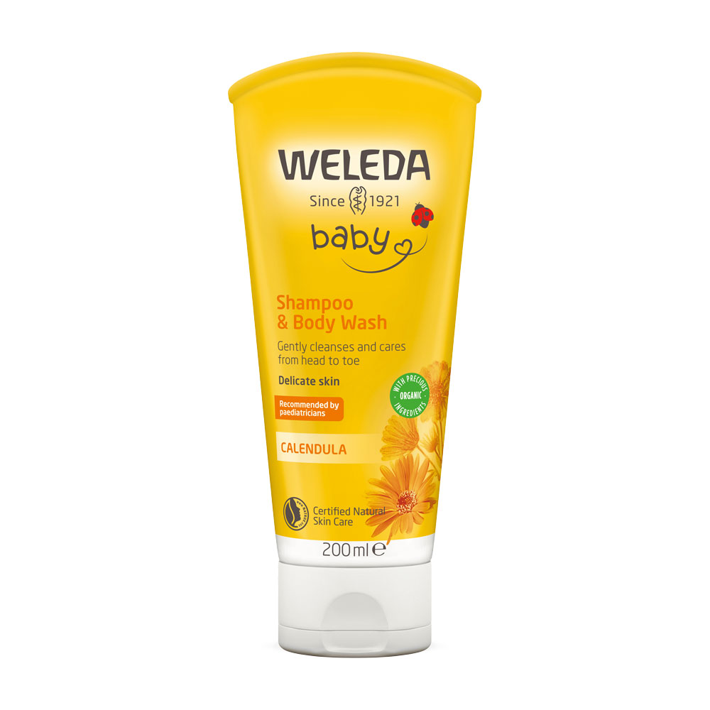 Calendula Baby Shampo & Bodywash 200 ml Weleda