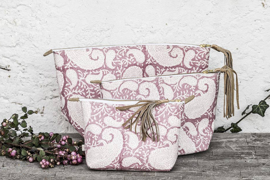 Chamois - Necessär Big Paisley Fuchsia Rose storlek Small - 3