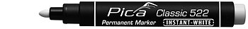Märkpenna PICA Instant White Permanent 