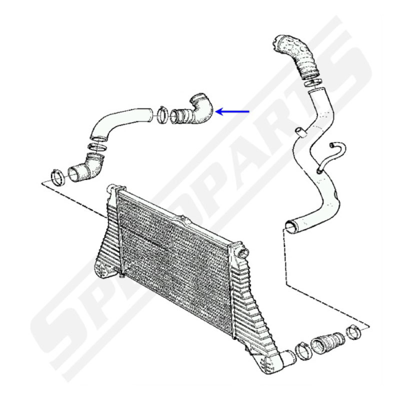 Hose T3 Turbo pressure side - 2
