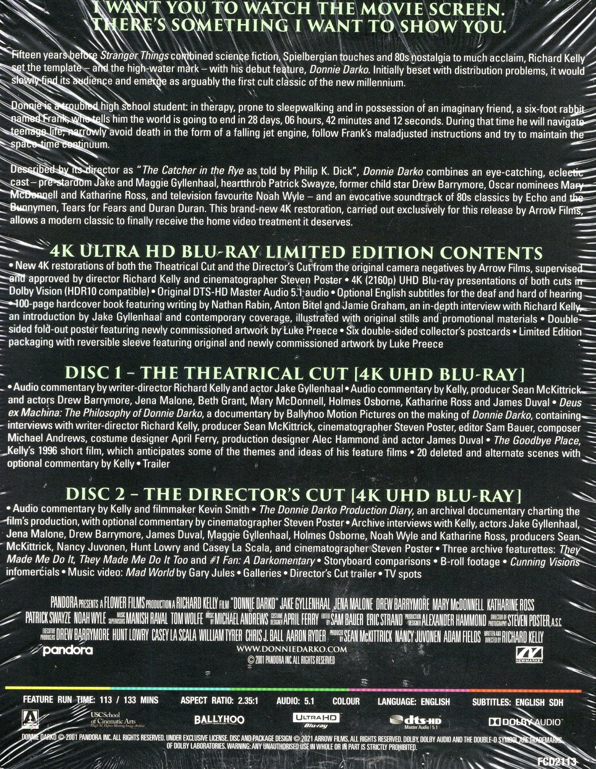 Donnie Darko (Limited Edition) (ej svensk text) (2-disc) (4K Ultra HD) - 2