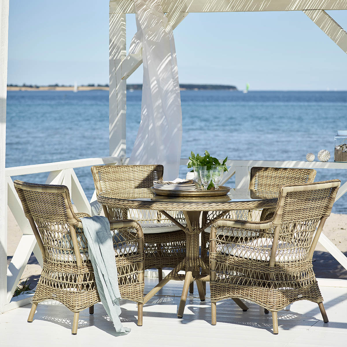 Grace matbord m / glastopp Antique Sika-design - 2