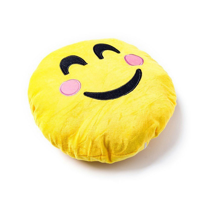 Glad emoji kudde