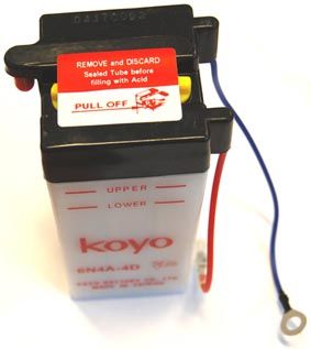 Battery Yamaha FS1, 6N4A-4D Dry cell. - 2