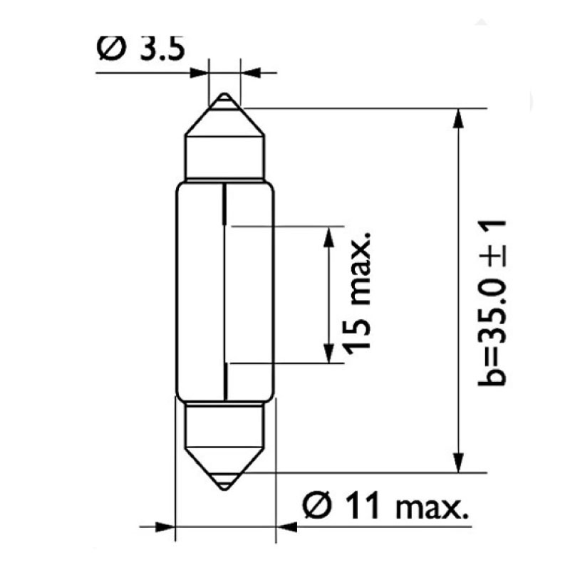 Bulb 12V 5W SV8,5 - 2