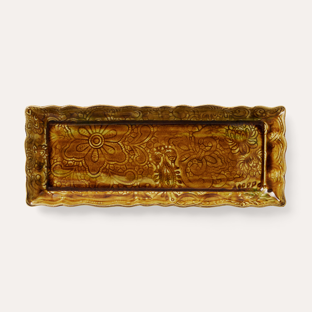Sthål- Arabesque -brickfat, 6 färger - 6