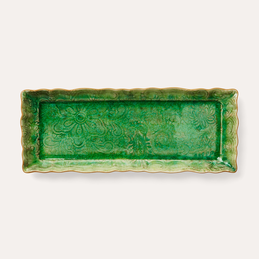 Sthål- Arabesque -brickfat, 6 färger - 2