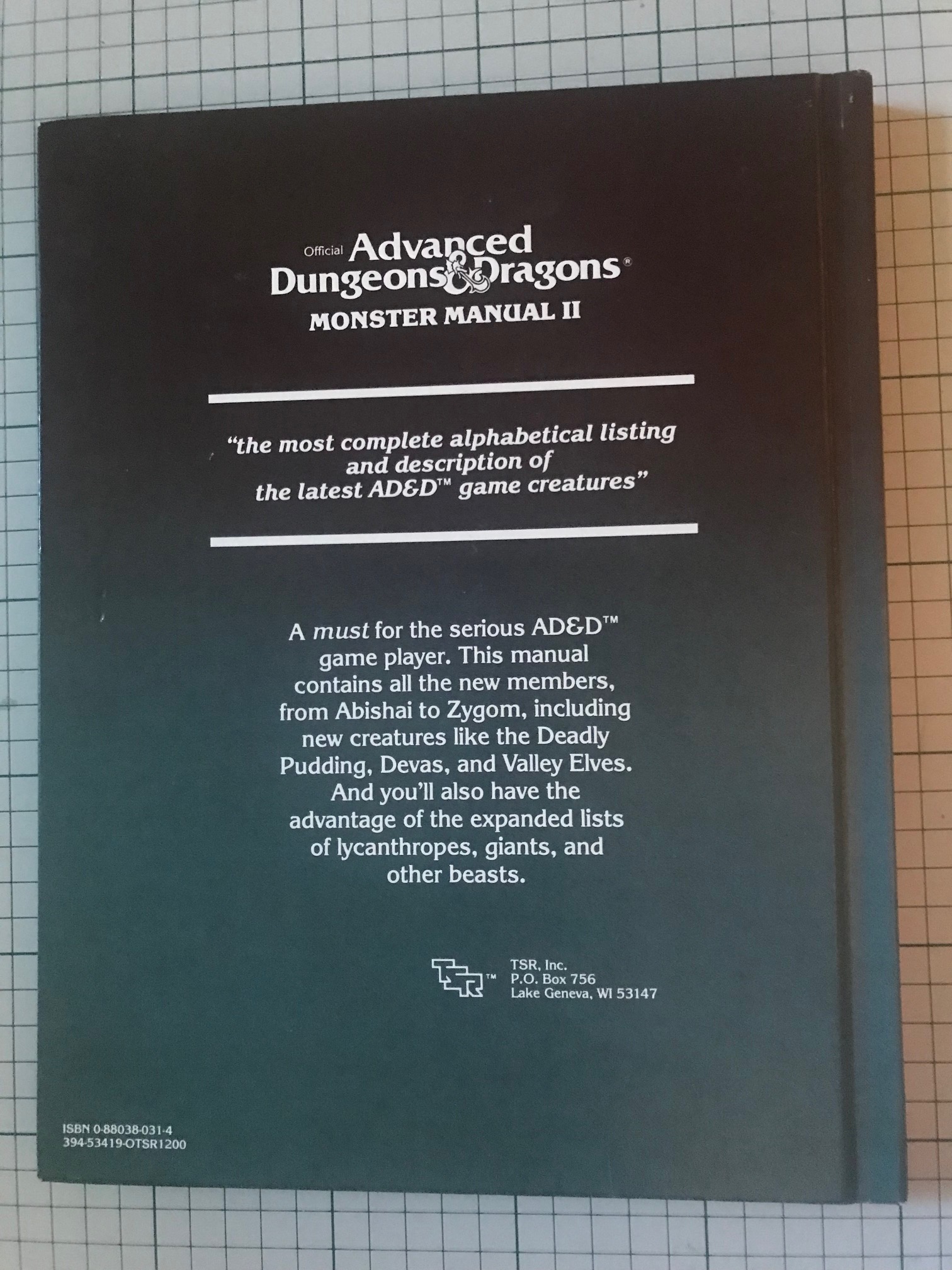 Advanced Dungeons & Dragons Monster Manual 2 - 2