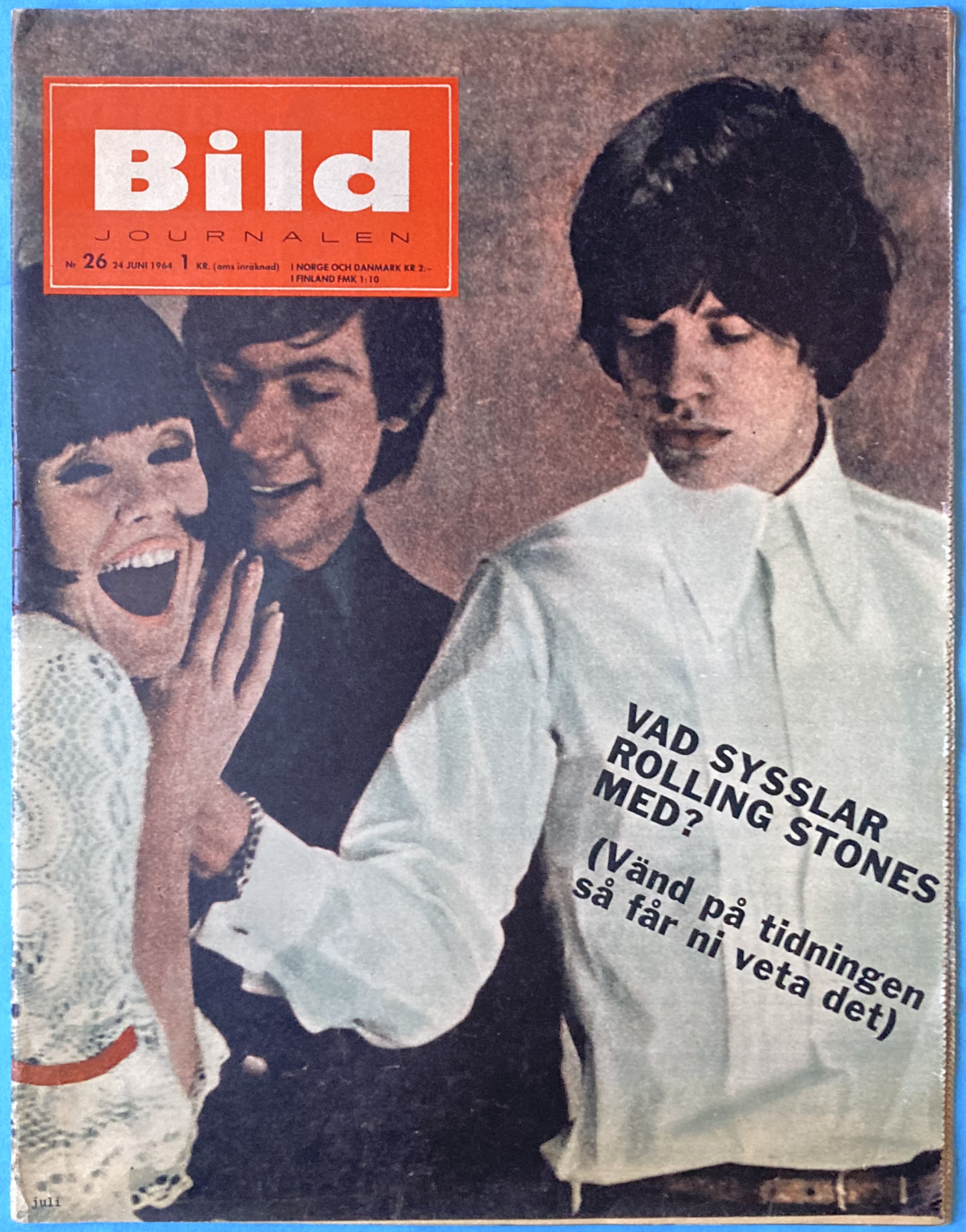 BILDJOURNALEN - Nr 26 1964 ROLLING STONES omslag