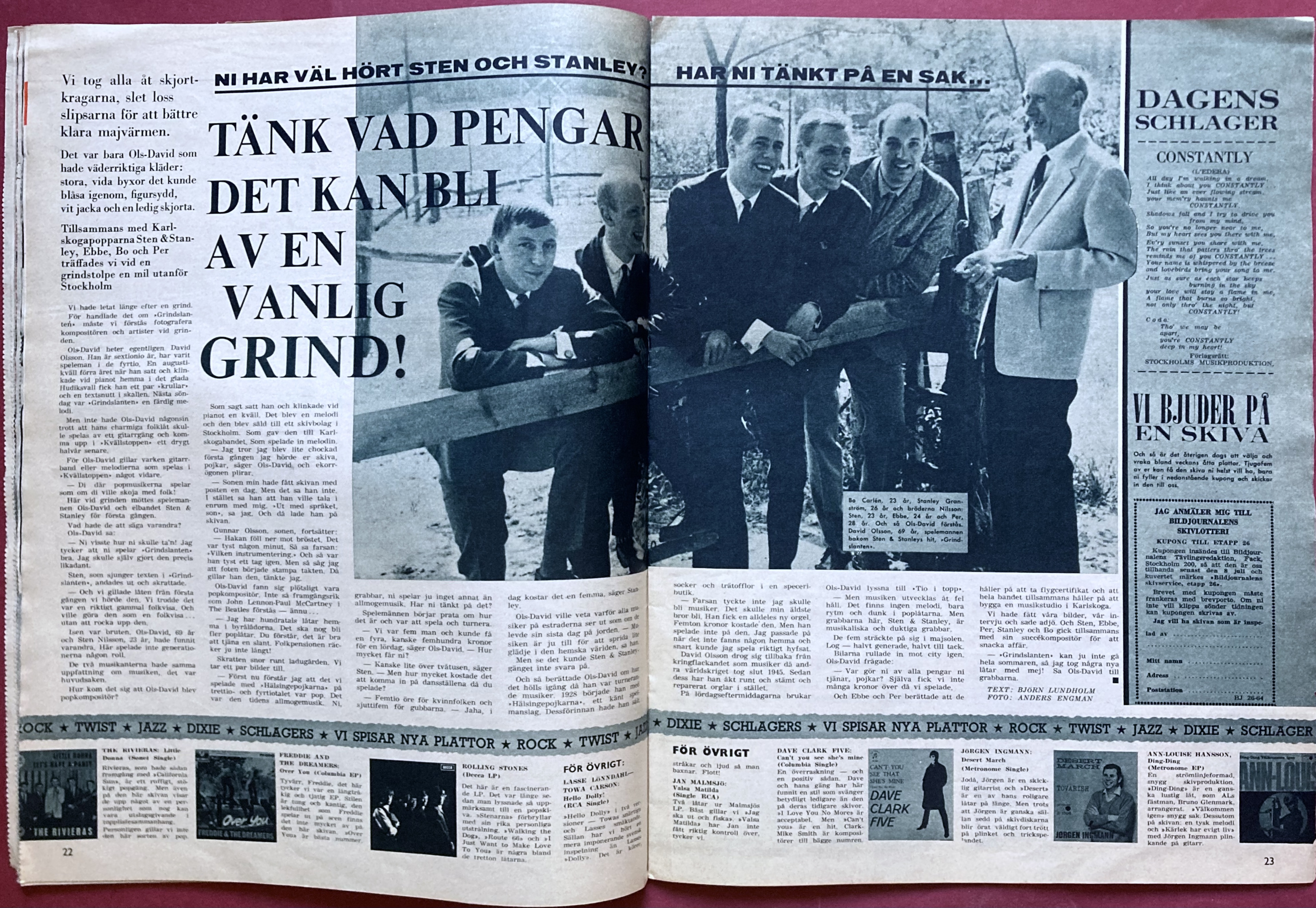 BILDJOURNALEN - Nr 26 1964 ROLLING STONES omslag - 5