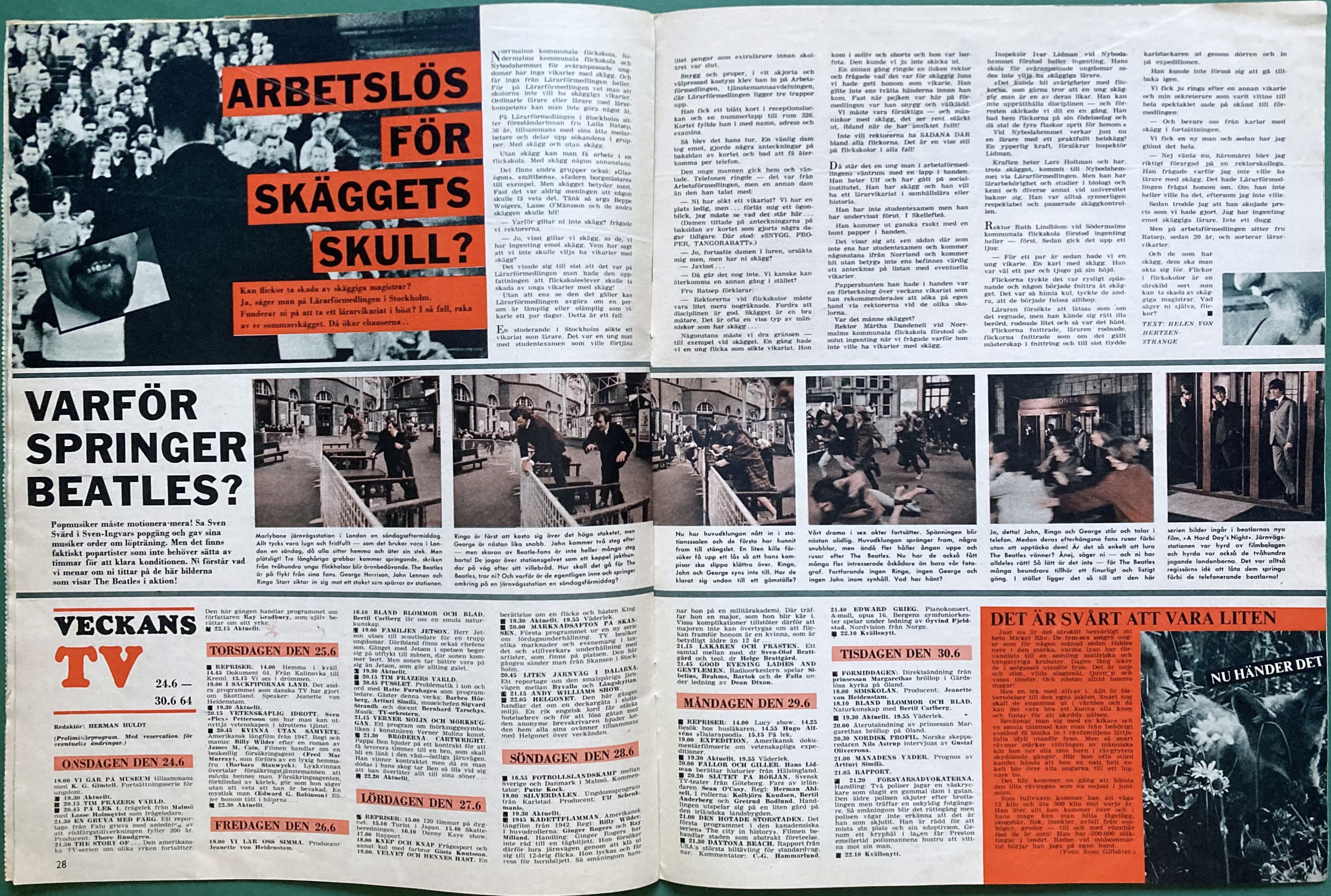BILDJOURNALEN - Nr 26 1964 ROLLING STONES omslag - 7