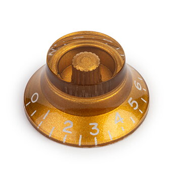 Top Hat Bell Knob, Gold (Metric size)