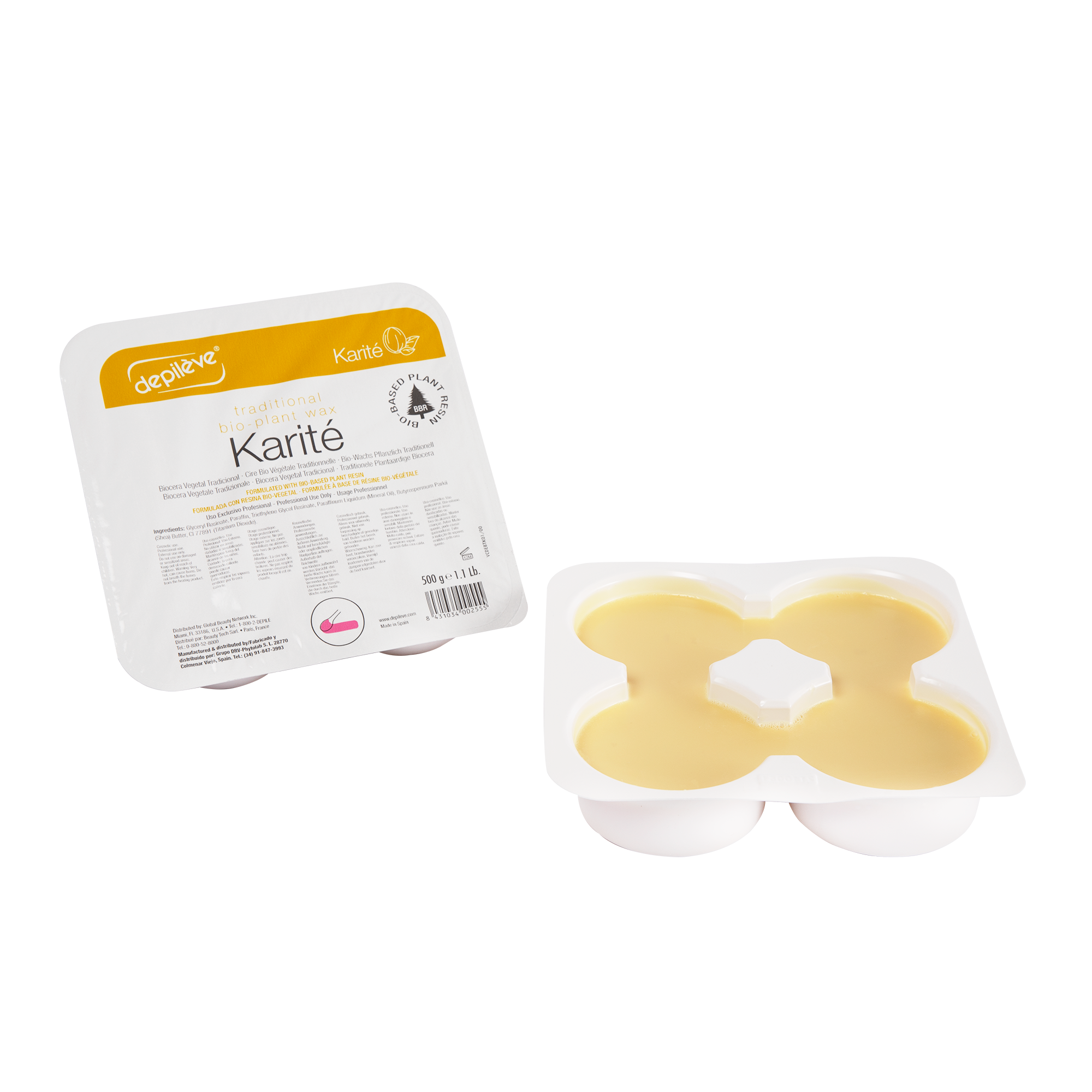 Traditionellt vax Karité 2x500 gram