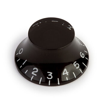 Top Hat Bell Knob, Black (Metric size)