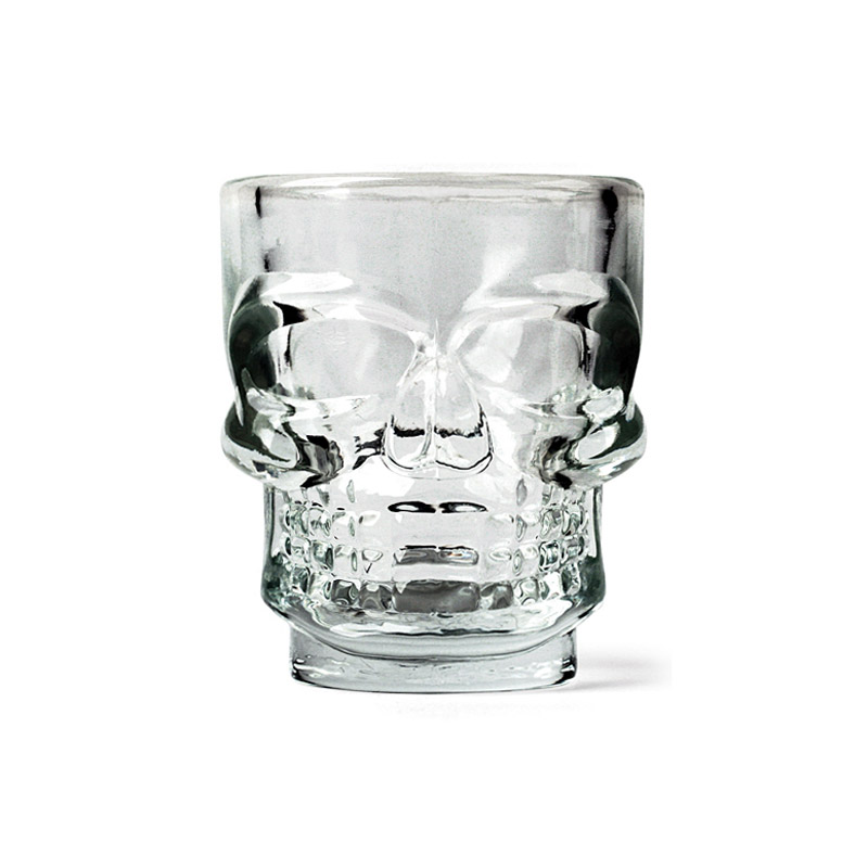 Dödskalle-Shotglas framifrån