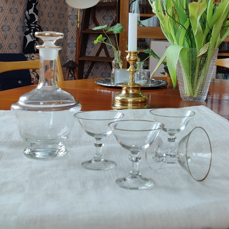 Likörset  karaff & glas