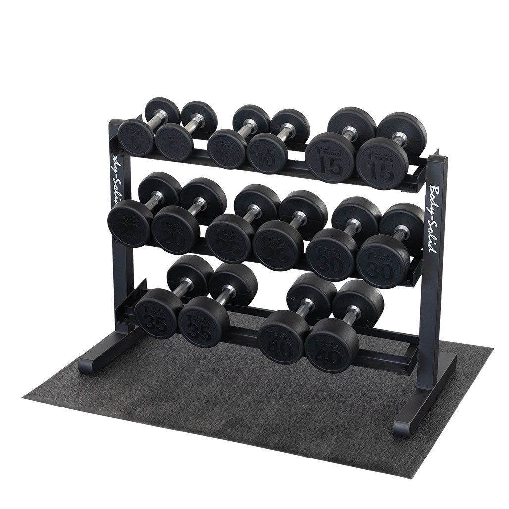 Hantelställ - 102 cm, 3 hyllor - 2