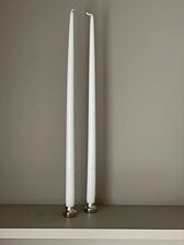 Antikljus spiror  53cm  matt vit