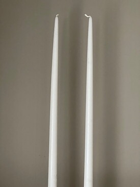Antikljus spiror  53cm  matt vit