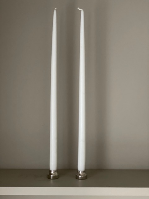 Antikljus spiror  53cm  matt vit - 4