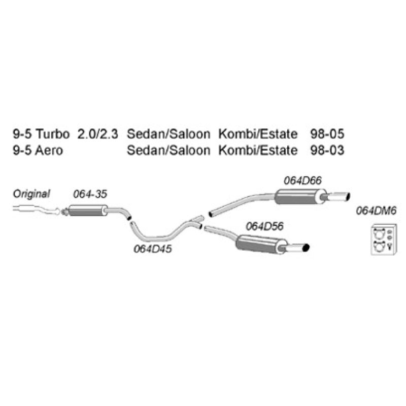 2,5" Sportavgassystem halvsats - 3
