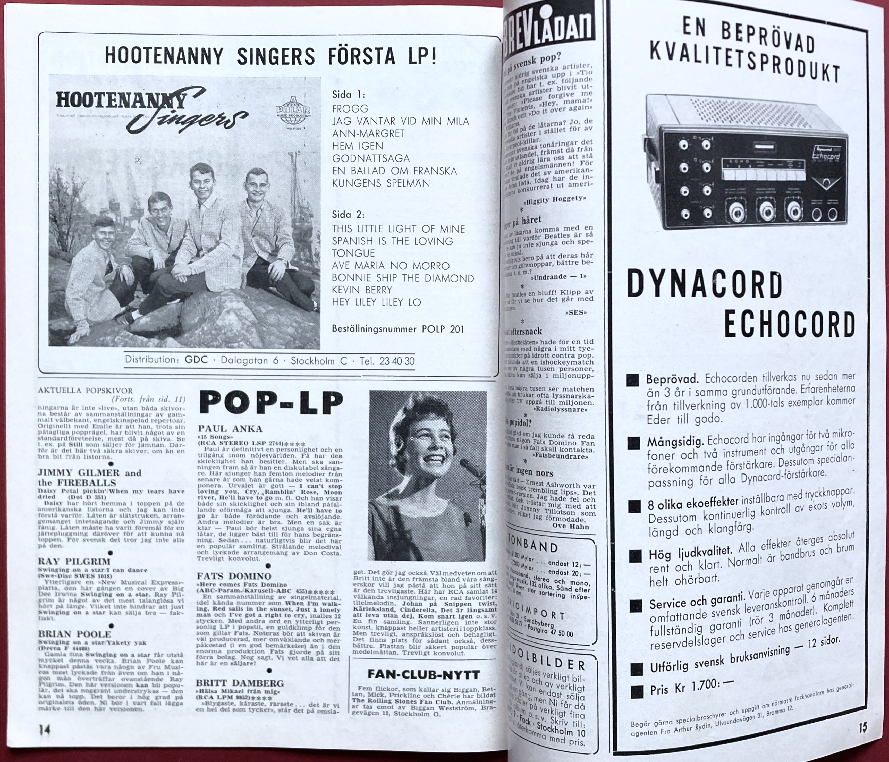 SHOW BUSINESS - 1964 nr 3 Hootenanny singers omslag - 5