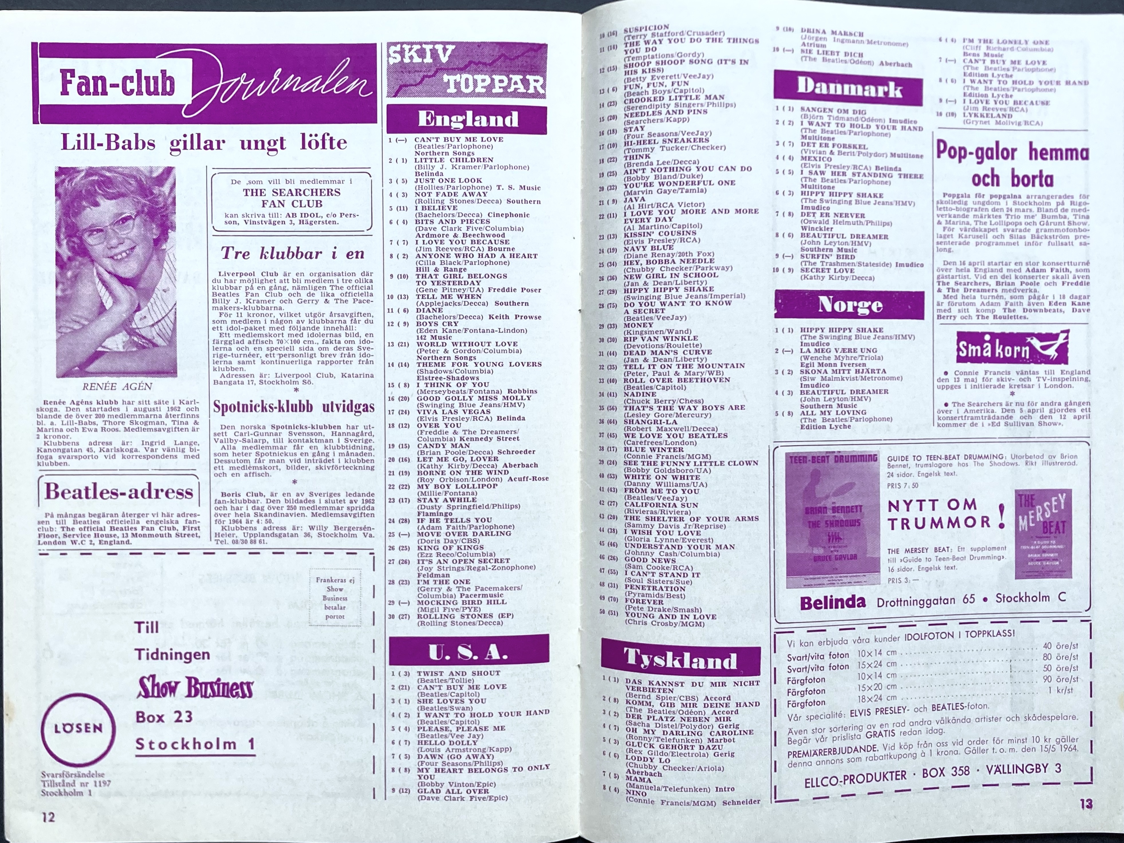 SHOW BUSINESS - 1964 nr 6 ELVIS cover - 5