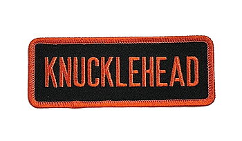 Knucklehead Patch Stickerei Abzeichen (10x4 cm )