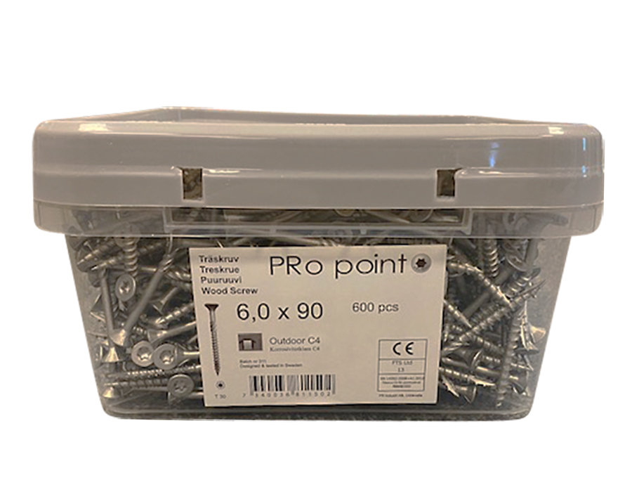 Wood screw outside C4+ large pack , speed+ thread Pro-Point - 18